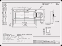 Mendukung kustomisasi Modul Layar LCD 144*32B 14432 Dot Matrix Latar Belakang Kuning-Hijau dengan Karakter Hitam