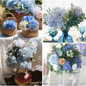 ดอกไฮเดรนเยียประดิษฐ์จาก Meiduo Flower Industry กลีบดอกฝ้าย กิ่งขนาดกลาง สำหรับตกแต่งงานแต่งงาน ตกแต่งบ้าน และจัดดอกไม้ - Product Image 4