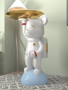 Grande sculpture en résine d'astronaute, style art populaire, pour la maison, le salon, le meuble TV, le plateau, les fêtes et la décoration de bureau - Product Image 2