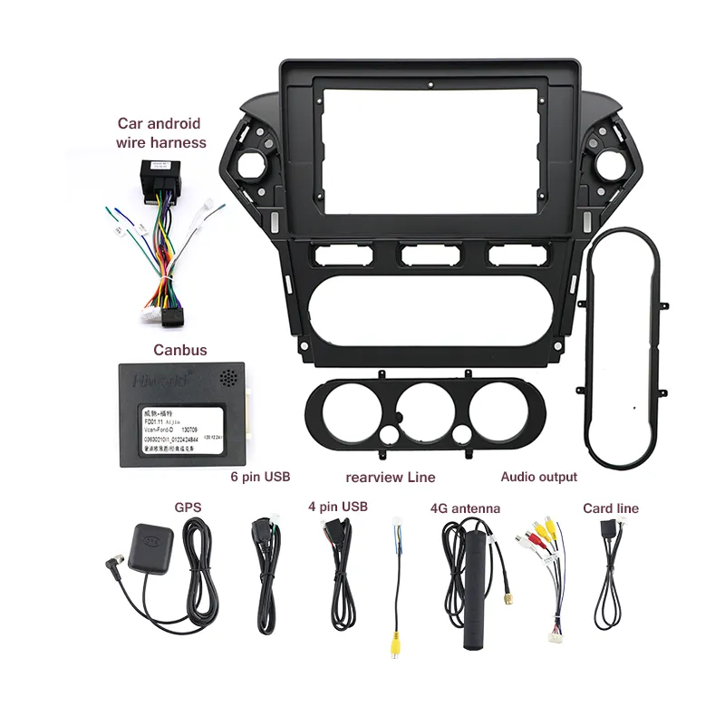 Sistema de entretenimento multifuncional aijia, sistema de entretenimento para carros de 2013 ford mondeo semi-condicionador de ar condicionado automático de 10 polegadas