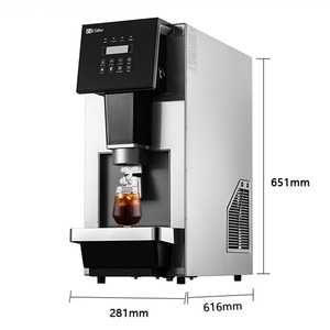 Smart Commercial <b>Ice</b> <b>Maker</b> with Touch Screen, Stainless Steel Automatic <b>Ice</b> Cube Dispenser for Cafe, Bar and Office Use - Product Image 5