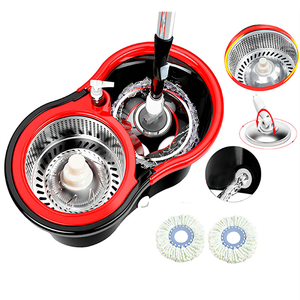 Nuovo Design Mop Domestico <span class=keywords><strong>per</strong></span> Pulizia Pavimenti con Secchio in Acciaio Inox e Panno in Microfibra Rettangolare - Product Image 1