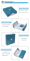 Boîte-cadeau pliable de luxe personnalisée avec fermeture magnétique rigide Conception de porte ouverte à double porte Insertion d'emballage en carton papier portable