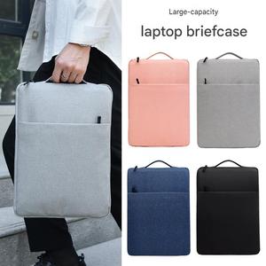 Korean Simple <b>15</b>" <b>Inch</b> Durable Lightweight Nylon <b>Sleeve</b> Case with Large Capacity Portable Shoulder Waterproof <b>Laptop</b> Bag - Product Image 5