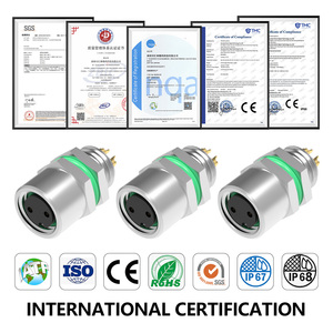 Ip67 Ip68 Waterdicht M8 Solderen <span class=keywords><strong>2</strong></span> Pin Female Socket Achterslot M8 Cirkelvormige Paneel Mount Connector M8 * 1.0 - Product Image 4