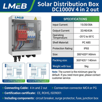 500V MCB SPD Boîte de distribution solaire avec protection contre la foudre DC PV Combiner Équipement de distribution d'énergie Boîte de distribution Mcb
