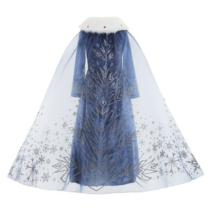 Prezzo di fabbrica della neve <span class=keywords><strong>vestito</strong></span> da principessa della ragazza di Halloween vestiti della regina del ghiaccio Costume Cosplay <span class=keywords><strong>vestito</strong></span> con accessori - Product Image 3