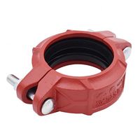 Raccords de tuyauterie rigides rainurés en fonte ductile zinguée hydraulique pour la lutte contre l'incendie, certification CE, marque Yinuo