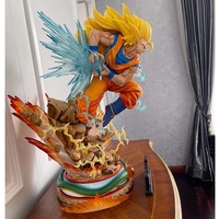Offre Spéciale personnalisé grandeur nature 1:1 fibre de verre Goku Statue végéta Statue artisanat Anime Statue