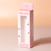 Boîte de papier brosse cosmétique de mode personnalisée avec fenêtre en PVC propre pour Beauty Blender
