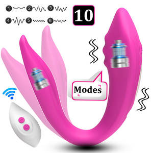 Vibratore per coppie di controllo Wireless 10 velocità clitoride G-Spot vibratore per mutandine a farfalla vibratore per mutandine indossabili da donna - Product Image 2