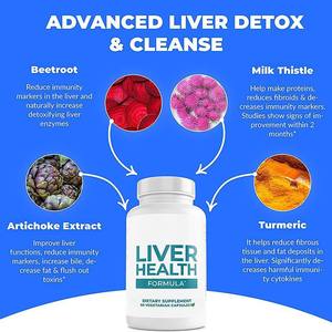Cápsulas de limpieza del hígado 28 en 1, fórmula de desintoxicación y reparación, extracto de cardo mariano, soporte hepático a base de hierbas, suplementos de protección hepática - Product Image 3