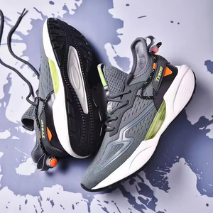 Chaussures de sport décontractées pour hommes en cuir véritable, à lacets, antidérapantes, à bout ouvert, respirantes, en maille, à la mode et bon marché - Product Image 4