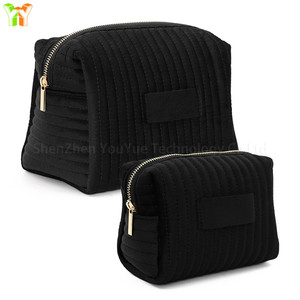 Petite Trousse de Toilette de Voyage Matelassée en Velours pour Femme, avec Fermeture Éclair, pour Rangement de Maquillage et Cosmétiques - Product Image 6