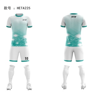 เสื้อฟุตบอลทีมคุณภาพสูง ขายส่ง พิมพ์โลโก้แบบซับลิเมชั่นตามสั่ง เสื้อฟุตบอลย้อนยุคสำหรับผู้ชาย - Product Image 1