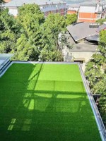 Gazon artificiel, pelouse synthétique, tapis vert réaliste haute simulation pour jardin et aire de jeux