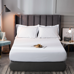 Pas cher plaine hôtel vingt et un 100% <span class=keywords><strong>drap</strong></span> de lit <span class=keywords><strong>en</strong></span> soie de luxe ensemble de literie textile à la maison - Product Image 2