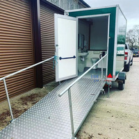 Remorque de toilettes portable de luxe 2026 conforme ADA, certifiée DOT, accessible aux fauteuils roulants, couleur personnalisée