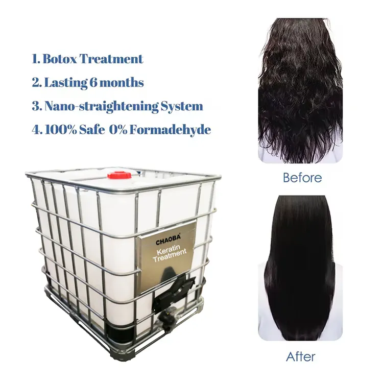 Label pribadi perawatan Keratin murni rambut Brazil, pelurus rambut Keratin, perawatan Keratin massal