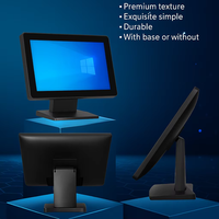 Monitor Táctil/No Táctil de 15 Pulgadas con Interfaz USB y Serial, Pantalla de Alta Calidad para Clientes en Tiendas Minoristas y Cafeterías