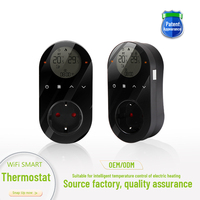 Pantalla de termostato enchufable Beca, termostato Digital HVAC programable inalámbrico para el hogar, pantalla personalizada de Google Nest