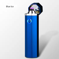 Accessoires pour fumeurs : Briquet électronique en métal rechargeable par USB, double arc, personnalisable avec logo, pour pipe, cigare et cigarette