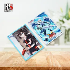 Impresión personalizada yugioh deportes caja de cartas Japonesas comercio mangas duras protector ultra pro 56x88mm fundas de cartas de juego de mesa 57mm