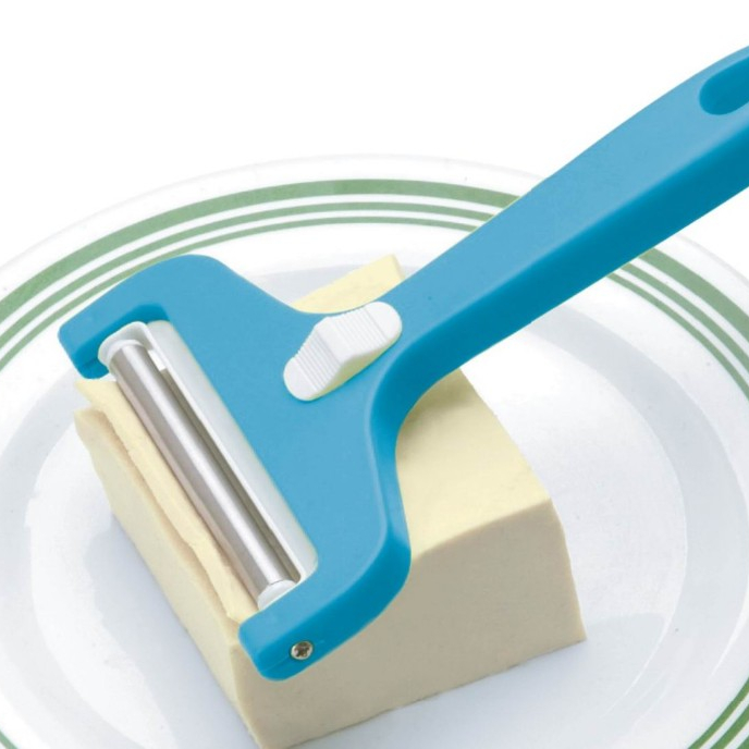 Прямая поставка с завода, дешевый пластиковый Регулируемый слайсер для сыра из нержавеющей стали