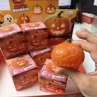 Jouets Squishy Citrouille d'Halloween en PVC, Anti-stress, pour l'Élimination de l'Anxiété, Jouet Sensoriel, Vente en Gros en Vrac, Direct Usine