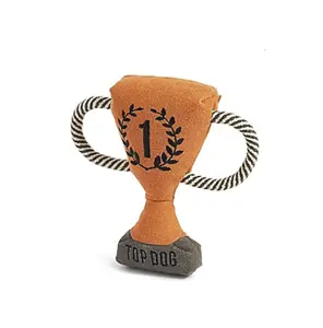 Juguete de Peluche Interactivo para Mascotas, Trofeo de Campeón, Juguete de Peluche Personalizado con Sonido para Perros - Product Image 1
