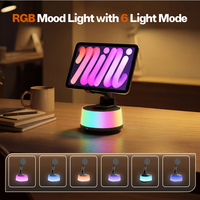Haut-parleur 3-en-1 5.4 avec support magnétique pour téléphone et boîtier en plastique, portable sans fil pour la maison/le bureau, mains libres, lumière RGB