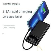 Batterie externe portable mignonne de 10000 mAh pour échantillon, cadeau d'affaires personnalisé, chargeur de téléphone portable en gros