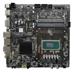Placa base Mini ITX HM570 con 6 COM M.2 NVME, NGFF, + DP para Intel Core i9 i7 i5 I3