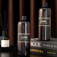 Diffuseur de parfum sans flamme de 500 ml, style hôtel : Recharge grande capacité, parfum Thé Blanc, huile essentielle d'aromathérapie sans flamme