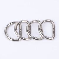 Anillos D para coser, anillo en D de metal, anillos en D de acero inoxidable pulido y soldado de alta resistencia para collares de perros, mochilas, correas