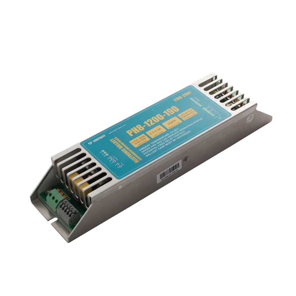 PH8-1200-190 УФ электронный балласт для 42-190W UVC LED гермицидная лампа, получившая сертификат Европейского соответствия