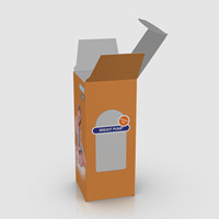 Boîtes en carton ondulé à rabats inversés avec impression personnalisée, boîtes pliables à plat