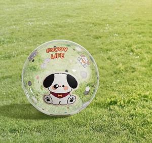 Ballon de football en plastique transparent géant, haute élasticité, jouet pour l'extérieur, pelouse, plage, ballon gonflable interactif parent-enfant - Product Image 2