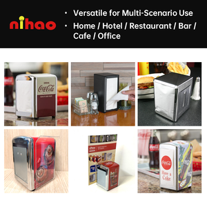 Porta Servilletas Metálico de Grado Alimenticio NIHAO, Dispensador de Toallas Seguro <span class=keywords><strong>con</strong></span> Resorte y Porta Menús para Servicio de Catering en Restaurantes - Product Image 5