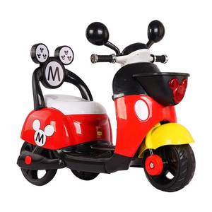Moto électrique Mickey Mouse pour enfants de 1 à 5 ans, véhicule jouet en plastique rechargeable avec télécommande - Product Image 1