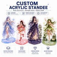 Support en acrylique pour fans d'anime, impression UV, acrylique cristallin pour cadeau et objet de collection, plaque en mica, feuille d'argent, feuille d'or