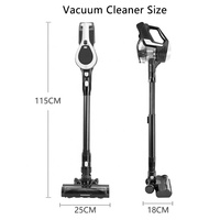 MOOSOO TC1 Aspirateur sans sac Cyclone Portable Rechargeable Bldc Aspirateur sans fil 17Kpa Batterie de poche Ménage