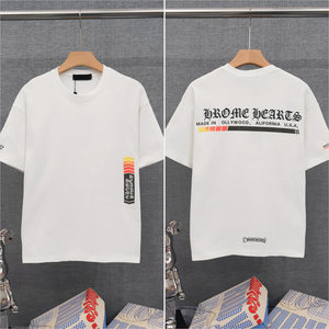 Camiseta Streetwear FCRE Tienda Oficial Auténtica 26SS Nueva <span class=keywords><strong>CH</strong></span> Cross de Manga Corta para Hombre con Letras Sánscritas de Algodón - Product Image 4