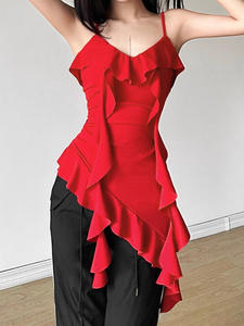 ชุดเดรสเซ็กซี่แต่งพู่ระบายขนาดใหญ่พิเศษสำหรับผู้หญิงเดรสปาร์ตี้ฤดูร้อนทรงพอดีตัวประดับพู่เปลือยหลังสุดเซ็กซี่เหมาะที่สุดสำหรับฤดูร้อน - Product Image 6