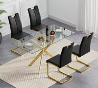 La chaise de salle à manger minimaliste en cuir PU en forme de Z est idéale pour une utilisation dans les maisons, les hôtels, les appartements et autres environnements.
