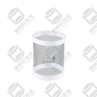 Collier de serrage flexible pour connecteurs de liquides, qualité alimentaire, dissipateur d'électricité statique, à pression, 16 mm, en polyuréthane transparent, pour poudre de découpe