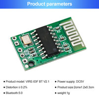 Receptor de Audio MP3 Inalámbrico Bluetooth VIRE BT5.0 5V Placa de Circuito Bluetooth Mp3