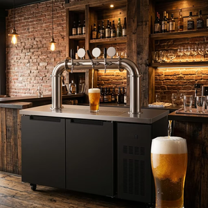 Distributeur de <span class=keywords><strong>bière</strong></span> <span class=keywords><strong>à</strong></span> 4 robinets en acier inoxydable commercial, <span class=keywords><strong>machine</strong></span> <span class=keywords><strong>à</strong></span> refroidir les fûts de <span class=keywords><strong>bière</strong></span> pour les fêtes - Product Image 6