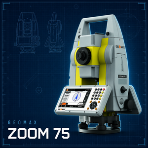 Estación Total Robótica GEOMAX ZOOM75 con Precisión de 1 Segundo, Seguimiento Automático STReAM360, Topografía sin Reflector de 500-1000M - Product Image 2