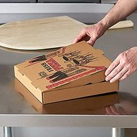 Boîte à pizza rectangulaire rose personnalisée pour aliments avec laminage mat en relief et revêtement UV